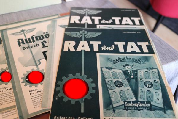 acht Zeitschriften-Beilagen des Aufbau - Aufwärts durch Leistung und Rat und Tat 1934/35